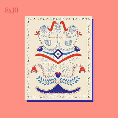 Scandinavian Folk 8"x10" Print by Stoughton-Raised Artist Chandler Hougan