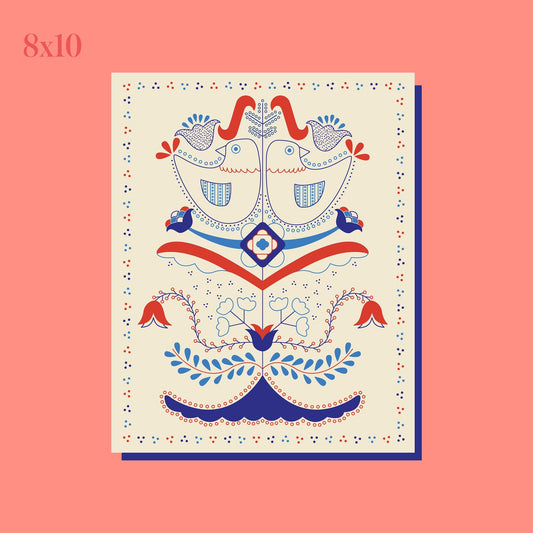 Scandinavian Folk 8"x10" Print by Stoughton-Raised Artist Chandler Hougan