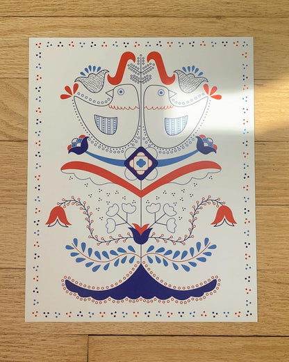 Scandinavian Folk 8"x10" Print by Stoughton-Raised Artist Chandler Hougan