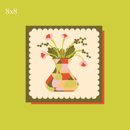 Flower Vase 8x8 Print by Stoughton-Raised Artist Chandler Hougan