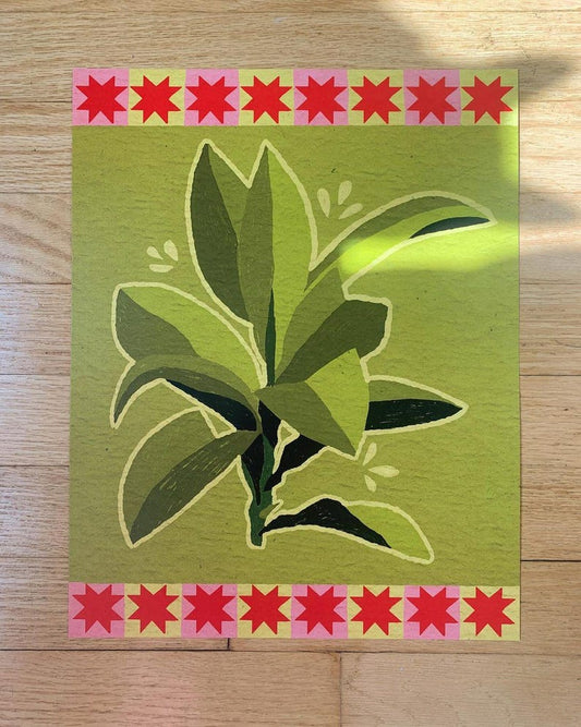 Tobacco Quilt 11"x14" Print by Stoughton-Raised Artist Chandler Hougan