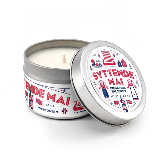 Syttende Mai Travel Tin Candle