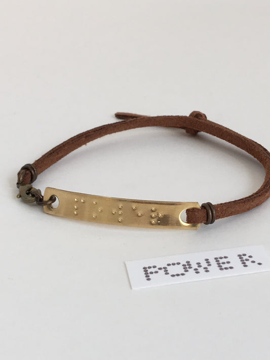 Informal Elegance-Power Braille Bracelet