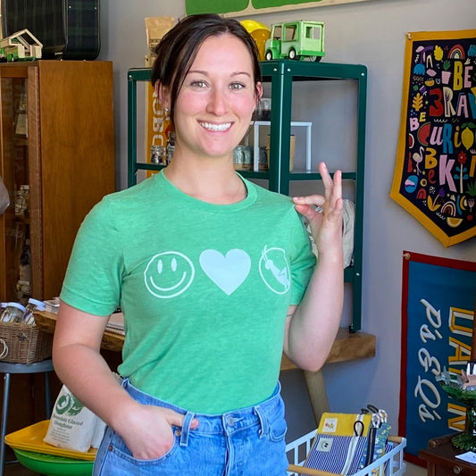 Smiley, Heart, Grasshopper Unisex T-Shirt