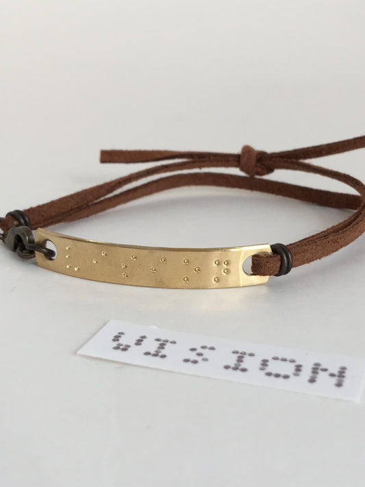 Informal Elegance-Vision-Inverted Braille Bracelet