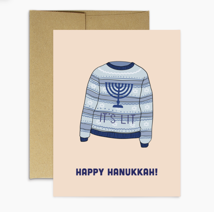 It's Lit Hanukkah Card