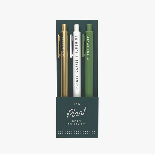 Gel Pen Set - Plants