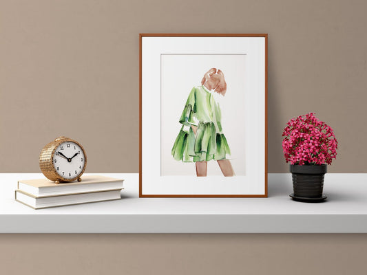 Everygirl Watercolor Art Prints - 8x10